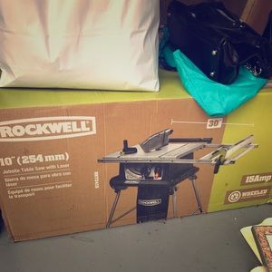 NEW Rockwell Jobsite Tablesaw with Laser